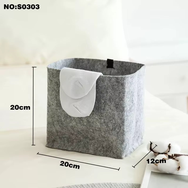 Non-Woven Cloth Fabric Bin Drawers/Baskets | Closet Organizer Storage Basket/Box/Bin/Shelf | Collapsible Cube Storage Organizer