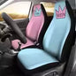 Juego de fundas para asientos de coche Queen and King His and Hers en color burdeos, paquete de 2 fundas protectoras universales para asientos delanteros