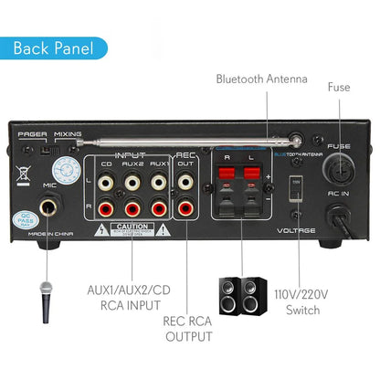 2X40W BLTH MINI PWR AMP