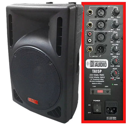 the Ultimate DJ System Speakers Wireless Connection, 15 In