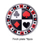 For 8 Person Casino Party Decorations Playing Card Theme Party Birthday Party Supplies Adult Hen Party Bachelor Party Decoration