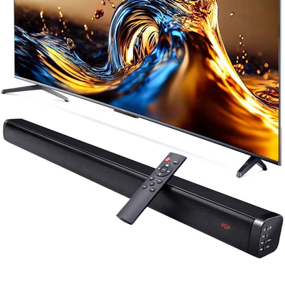 Sound Bars for TV, 30" Wireless Bluetooth 5.0 Sound Bar with Subwoofer 3D Surround Sound Wall Mountable TV Speakers for Home Theater, Black