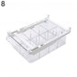 1/4/8 Compartment PET Refrigerator Drawer Organizer Bin Transparent Fridge Storage Bin Containers for Pantry Freezer