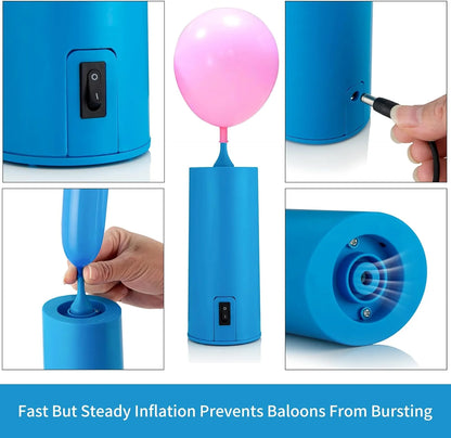 Electric Air Balloon Inflator Pump Blower Machine Kit for All Balloons Parties