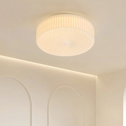 Milky White Art Glass Bedroom Ceiling Light Fixtures