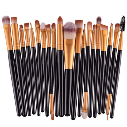 20Pcs Makeup Brushes Set Professional Plastic Handle Soft Synthetic Hair Powder Foundation Eyeshadow Make up Brushes Cosmetics