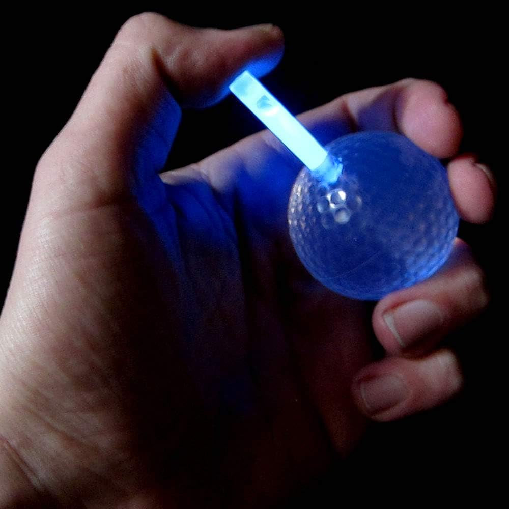 Glow Golf Balls (Set of 20 Night Golf Balls) - Glowing Golf Balls with Glow Stick Inserts (Assort)