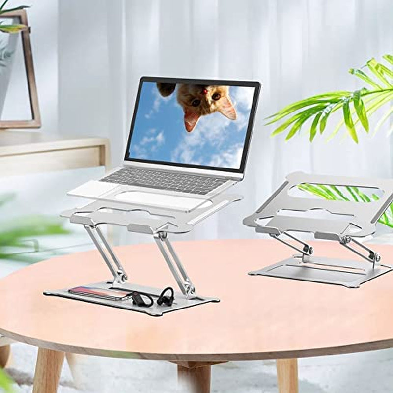 Ergonomic Detachable Laptop Stand, Aluminum Laptop Riser for Desk,Portable , Compatible with 10 to 15.6 Inches Notebook Computer