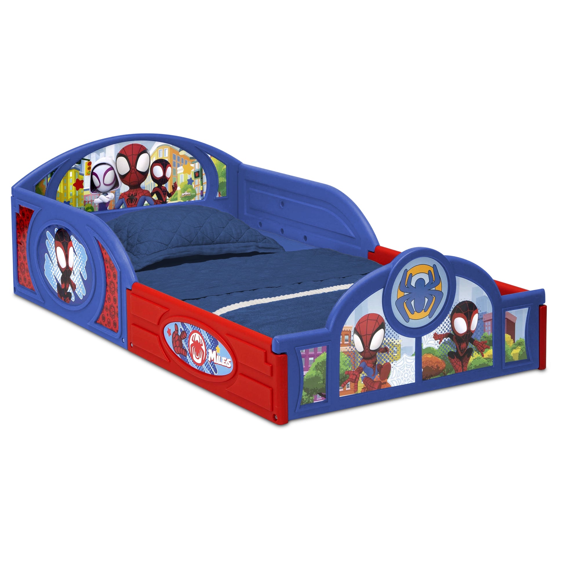 Spidey and His Amazing Friends 3-Piece Toddler Bedroom Set by , Blue