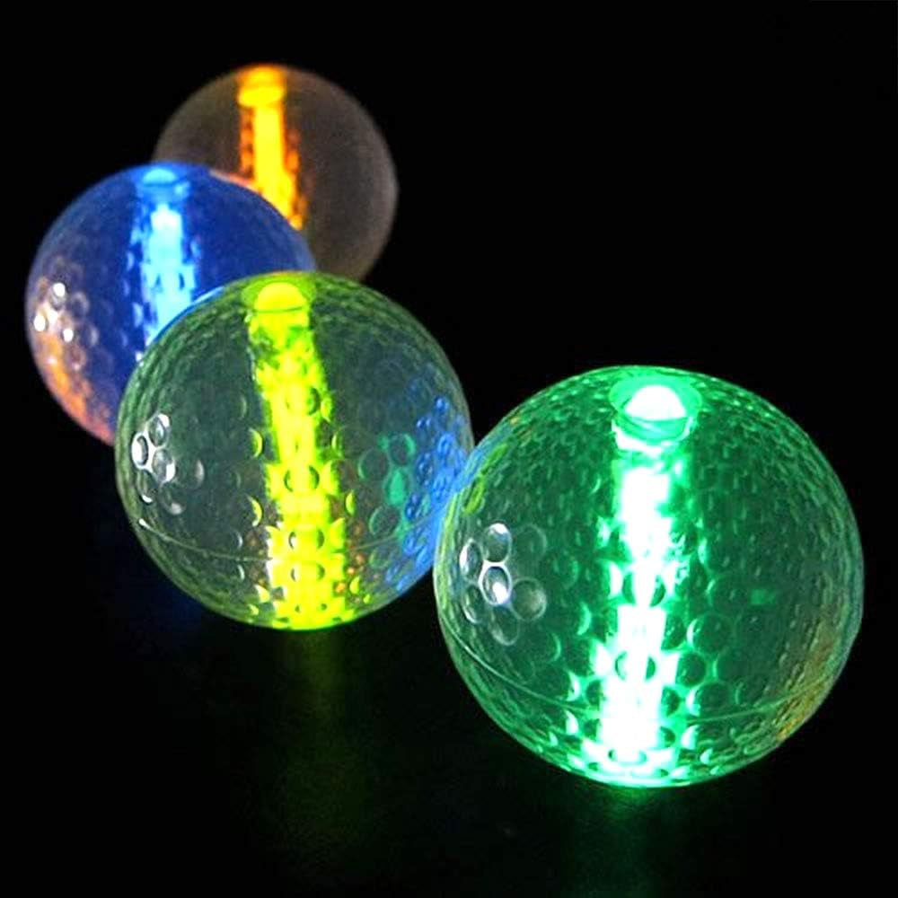 Glow Golf Balls (Set of 20 Night Golf Balls) - Glowing Golf Balls with Glow Stick Inserts (Assort)