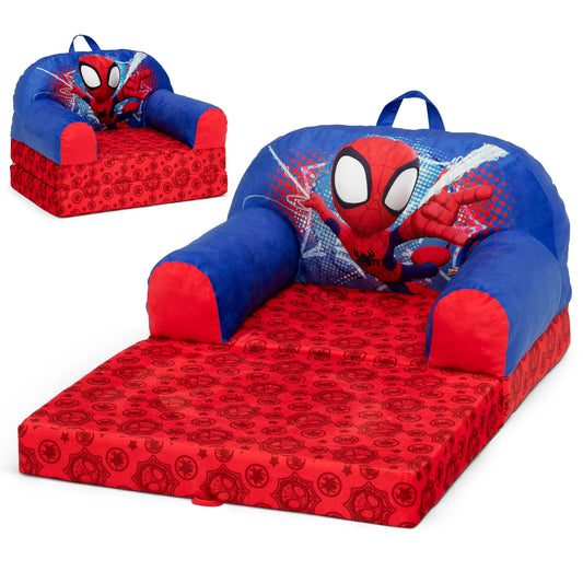 Spidey and His Amazing Friends Cozee Buddy Flip-Out Chair by , Blue