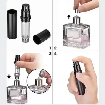 5Ml Mini Bottom Filling Perfume Spray Dispenser Bottles Cosmetic Refillable Spray Atomizer Portable Liquid Container Bottle