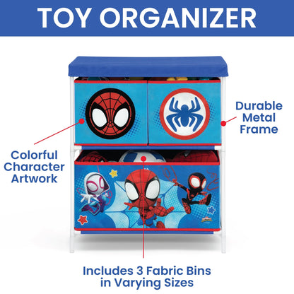 Spidey and His Amazing Friends 3-Piece Toddler Bedroom Set by , Blue