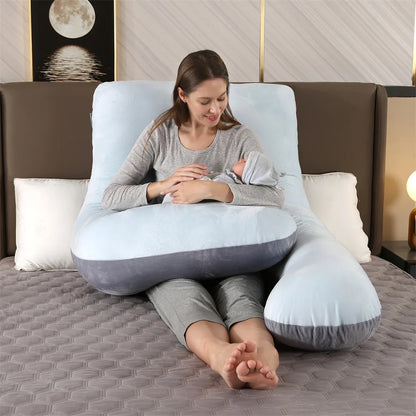 1.3KG/1.7KG Cotton Pillow for Pregnant Women Pregnancy Pillow Maternity Breastfeeding Pillow Cushion Pregnancy Nursing Pillow