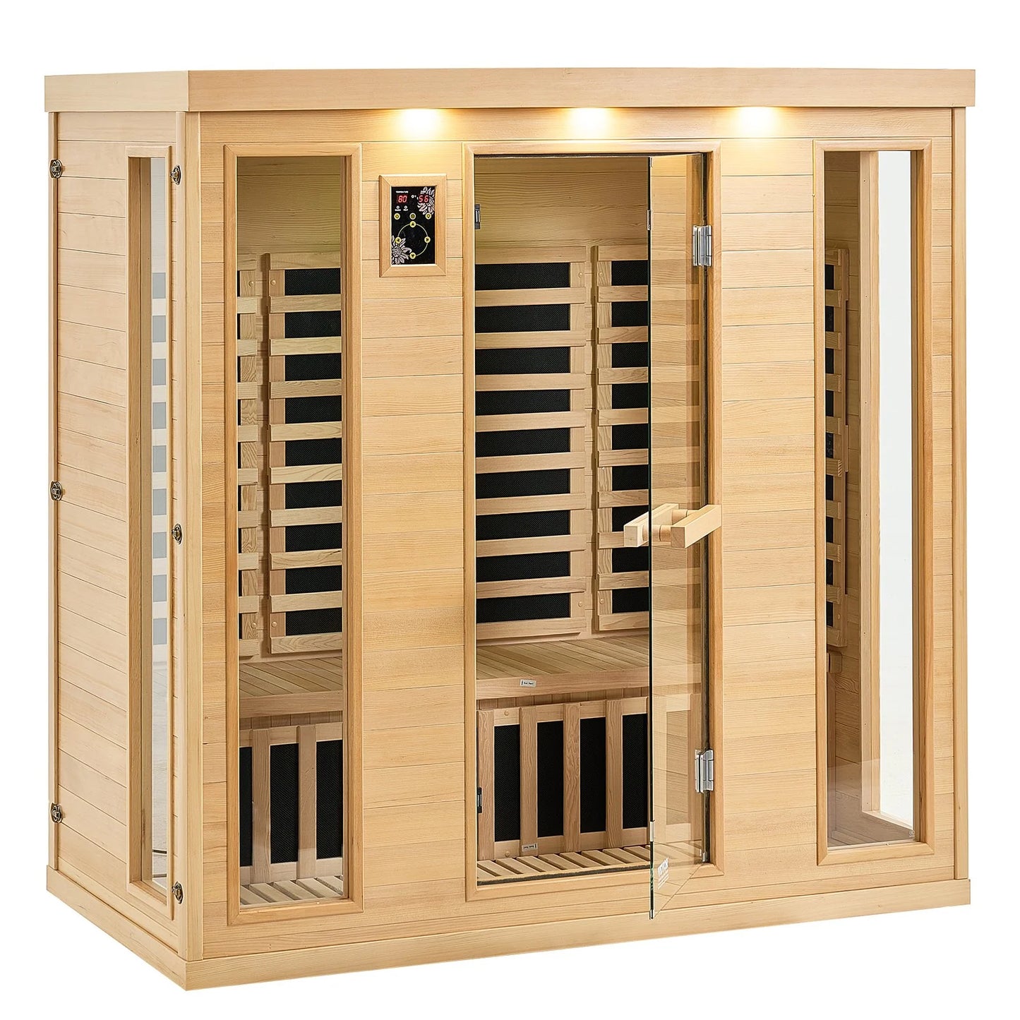 VEVOR Far Infrared Wooden Sauna Room Home Sauna Spa for 3 to 4 Person 2580W