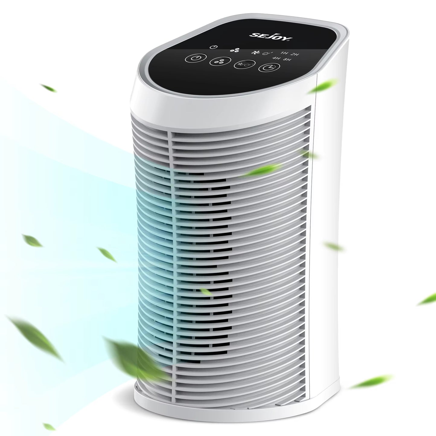 Air Purifier H13 True HEPA Filter for Bedroom Quiet 3 Speeds Bedroom Pets Air Purifier& Replacement True HEPA Filter