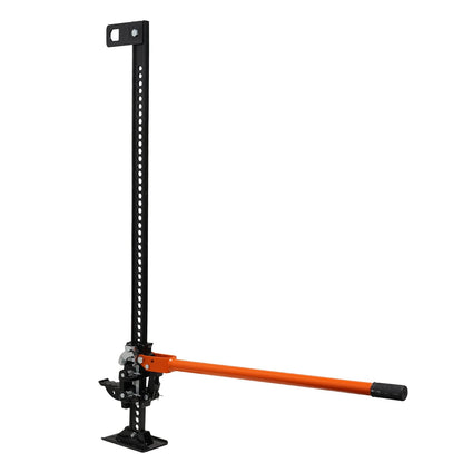 VEVOR High Lift Farm Jack, 48 Utility Farm Jack, 7000 Lbs Capacity Ratcheting off Road Utility Jack, Heavy-Duty Farm Jack for Tractor, Truck, SUV, Bumper Lift, Orange