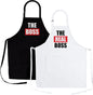 Apron Set, Kitchen Couples Gift Set for Engagements, Weddings, Anniversaries and More, 2-Piece, One-Size