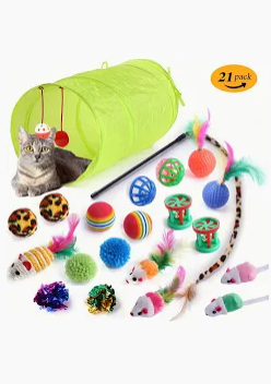 15PCS Cat Toys/Tunnel