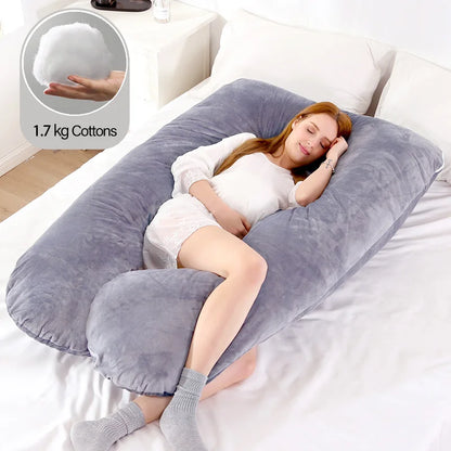 1.3KG/1.7KG Cotton Pillow for Pregnant Women Pregnancy Pillow Maternity Breastfeeding Pillow Cushion Pregnancy Nursing Pillow