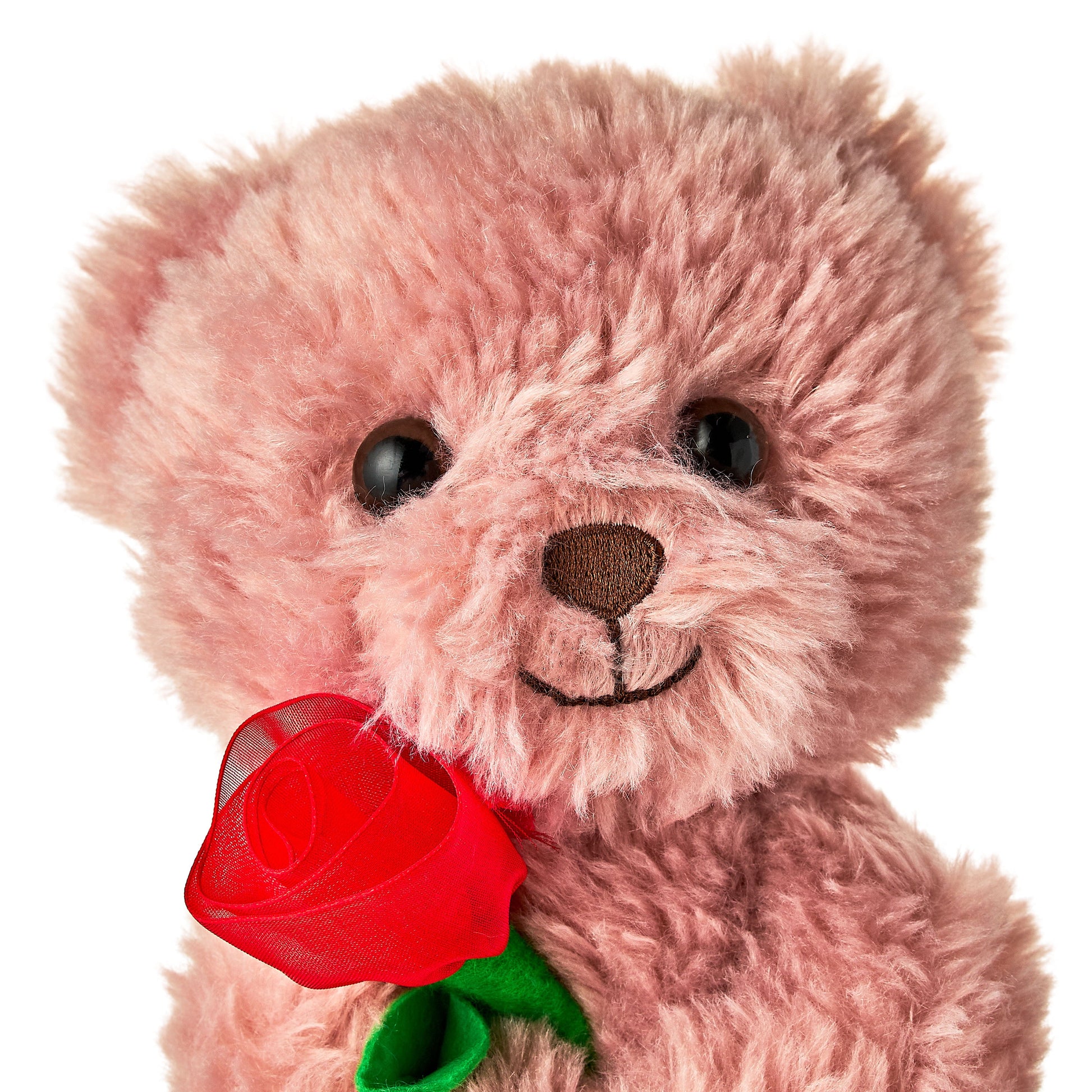 Valentine'S Day Pink Rose Bear Plush, by