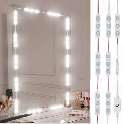 Led Vanity Mirror Lights 10Ft Dimmable Touch Control Lights Strip Makeup Dressing Table & Bathroom Mirror