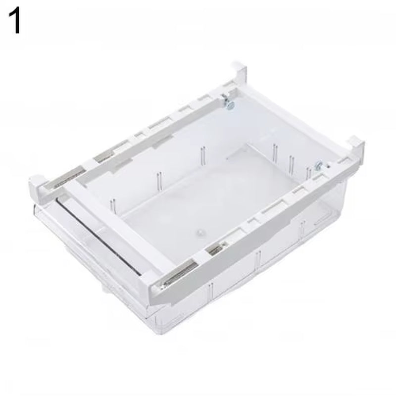 1/4/8 Compartment PET Refrigerator Drawer Organizer Bin Transparent Fridge Storage Bin Containers for Pantry Freezer