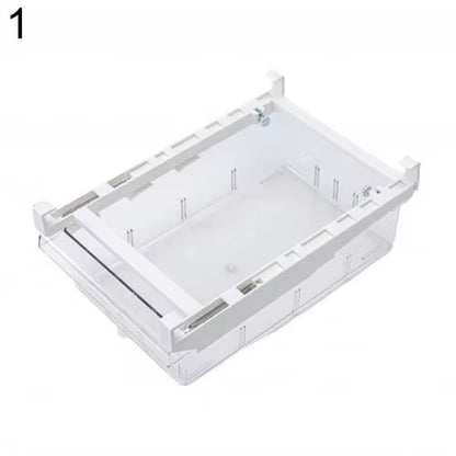 1/4/8 Compartment PET Refrigerator Drawer Organizer Bin Transparent Fridge Storage Bin Containers for Pantry Freezer