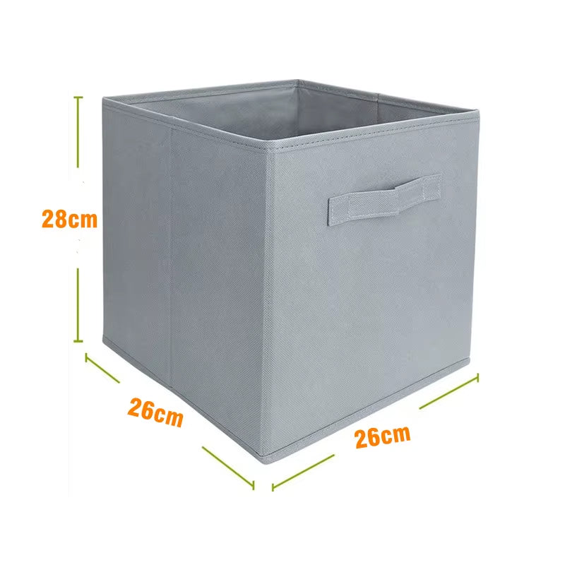 Non-Woven Cloth Fabric Bin Drawers/Baskets | Closet Organizer Storage Basket/Box/Bin/Shelf | Collapsible Cube Storage Organizer