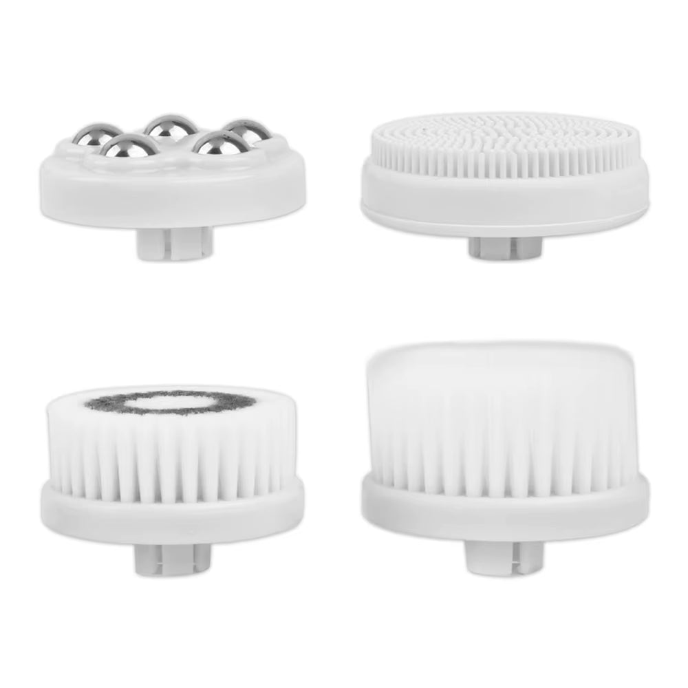 4 Pack Compatible Replacement Facial Cleansing Brush Heads for Electric Facial Brush Acne Remove Brush Head for Facial Massager