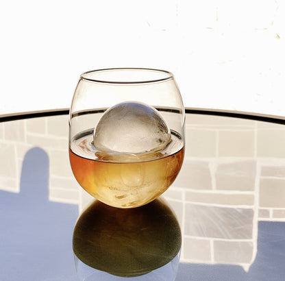 Ball Ice Cube Tray and Big Ice Cube Molds for Whiskey, Slow-Melting, 100% Silicone, No-Plastic, Easy Release, Ideal for Gifting and Elevating Cocktails