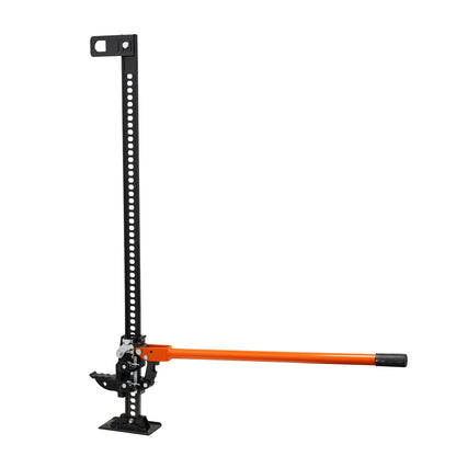 VEVOR High Lift Farm Jack, 48 Utility Farm Jack, 7000 Lbs Capacity Ratcheting off Road Utility Jack, Heavy-Duty Farm Jack for Tractor, Truck, SUV, Bumper Lift, Orange