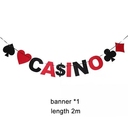 For 8 Person Casino Party Decorations Playing Card Theme Party Birthday Party Supplies Adult Hen Party Bachelor Party Decoration