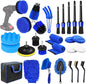 27Pcs Car Detailing Kit,Car Detailing Brush Set,Car Cleaning Kit, Car Windshield Cleaning Tool,Car Cleaning Tools Kit for Interior,Exterior,Wheels