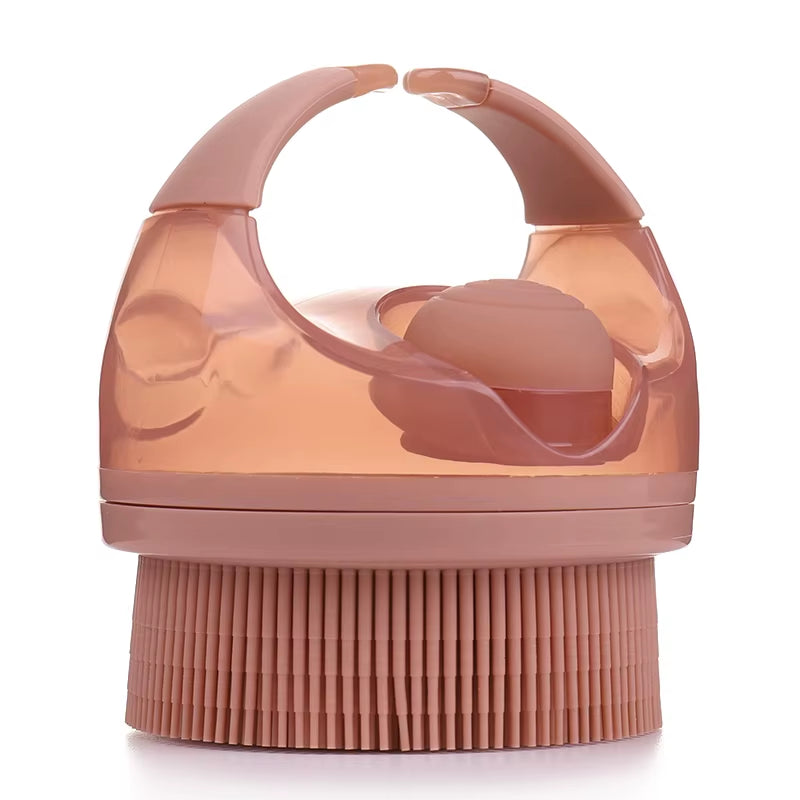 Silicone Bath Brush Soft Bristles Dispenser Body Brush Massager Exfoliate Silicone Body Scrubber Brush