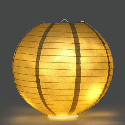 10X Mixed Size Gold Paper Lanterns for Wedding, Birthdays,Parties and Events Decorations